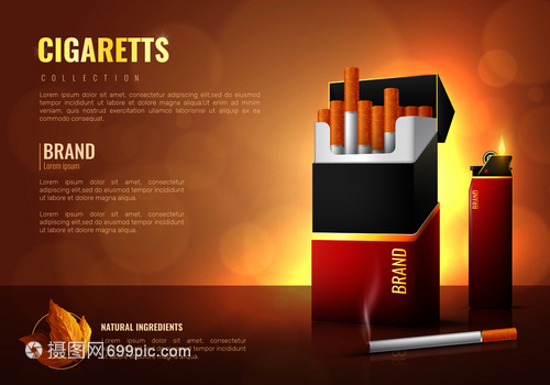 烟草写实 产品海报与品牌符号的视觉语言